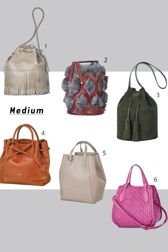 バケツバッグ＆スクエアなら収納力アップ