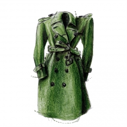 母のトレンチコート ― 家族が着ていた服 ―