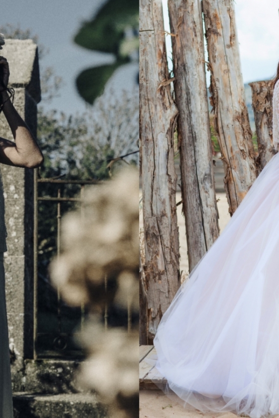 モード派花嫁が狙うのは、自由なスピリットで纏うセパレートドレス