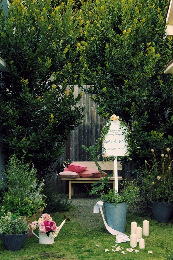 ボタニカルウェディングを彩る、ウェルカムボードのアイデア