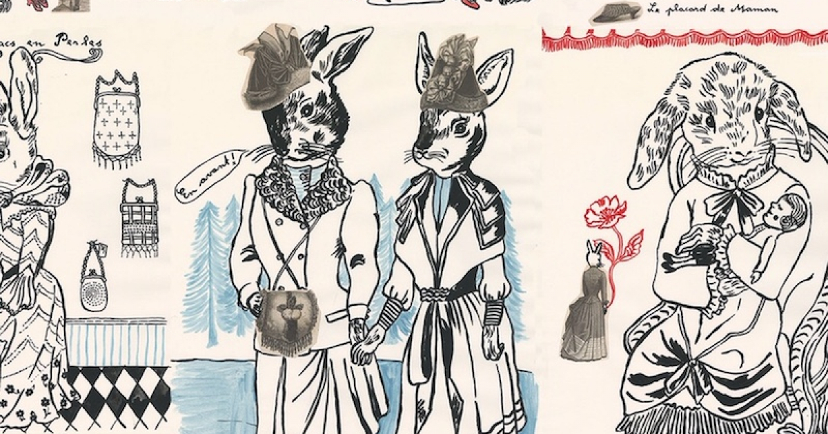 ナタリーレテ　うさぎの絵2つセット 3ee7b88b7fd6295b237dcf52bf9125