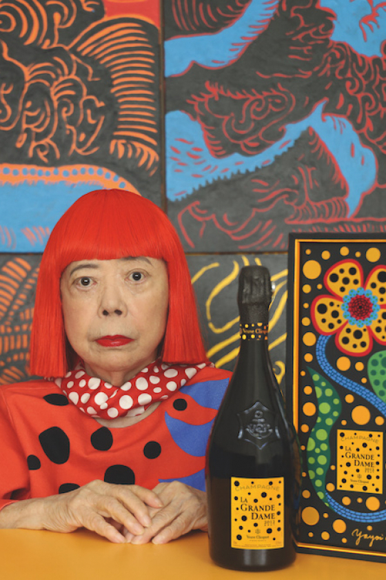 ヴーヴ・クリコ「ラ・グランダム」と草間彌生がコラボレーション。ミュージアムのようなポップアップイベントも開催