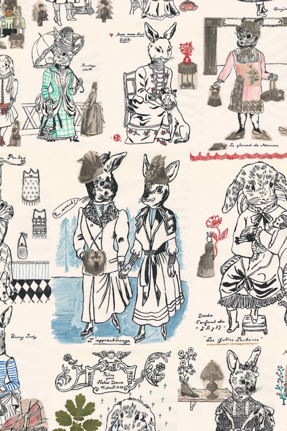 ナタリー・レテが「ウサギ・プゥ・トワ」20周年に合わせて、描き下ろし新作とともに来日！