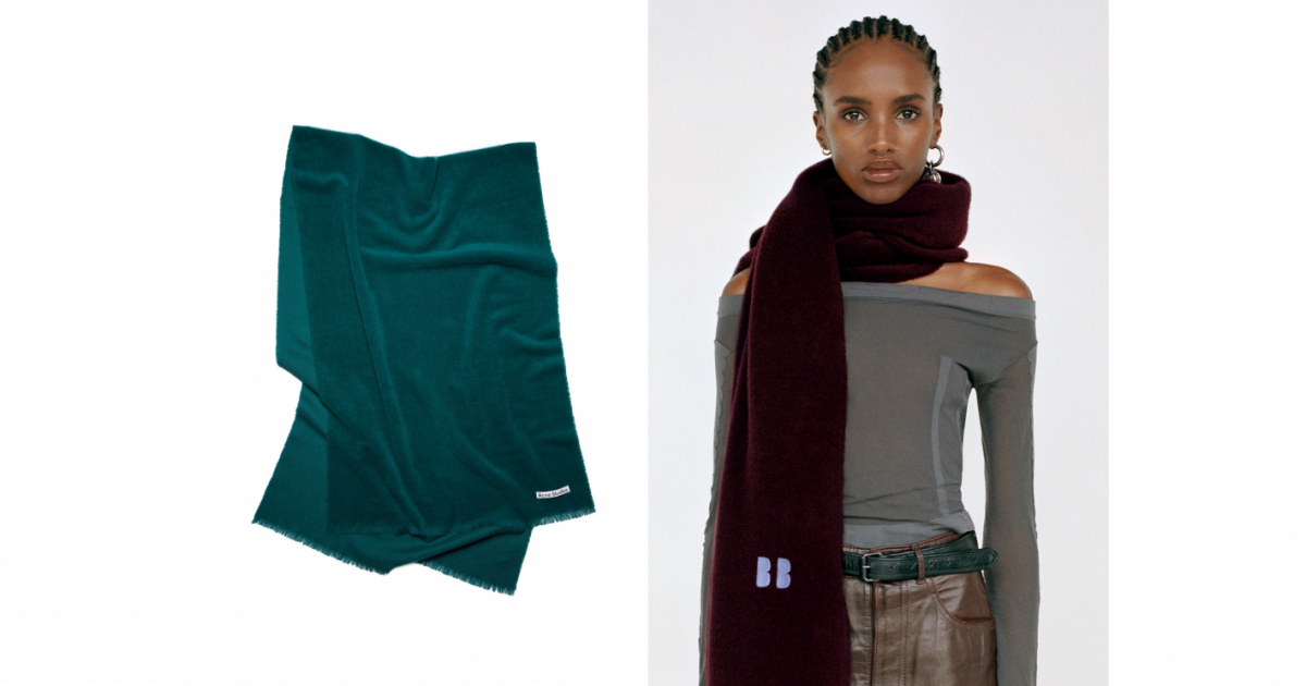 イニシャル刺繍もOK！ アクネ ストゥディオズがスカーフの