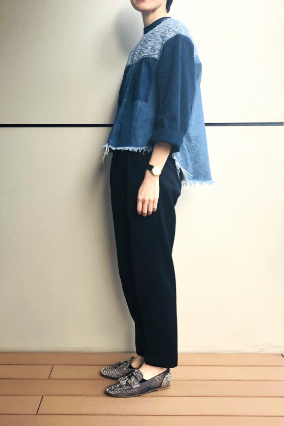 表情豊かなデニムトップス＜4月14日、編集M＞