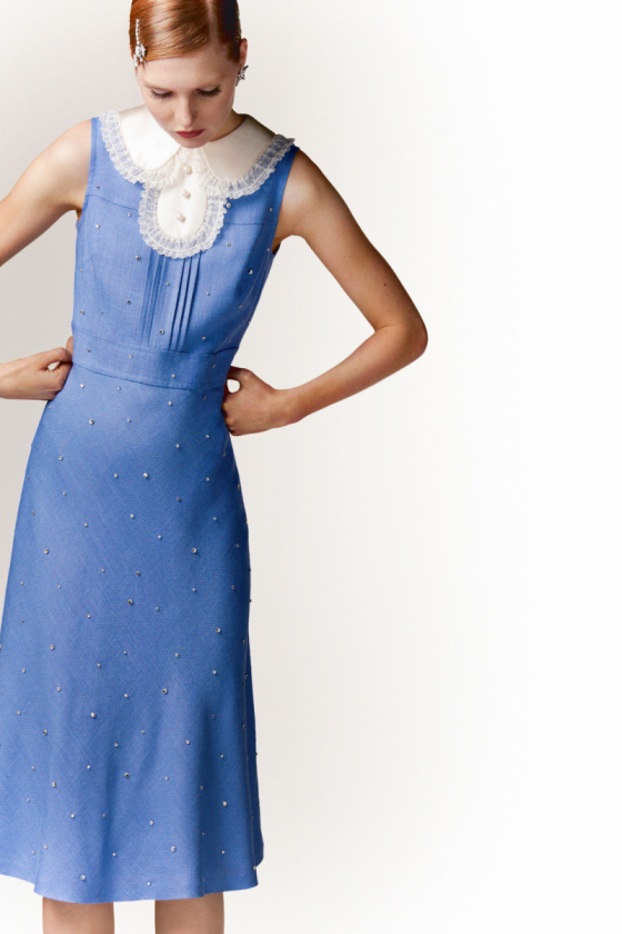 世界に一着だけ！ ミュウミュウがヴィンテージドレスをリメイクしたコレクション「Upcycled by Miu Miu」を東京・青山店で発売