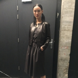 あのカーディガン・プレッション がレザージャケットに!@agnès b.