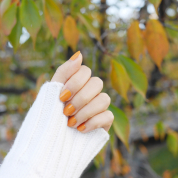 心も色づく秋ネイル　#深夜のこっそり話　#1177